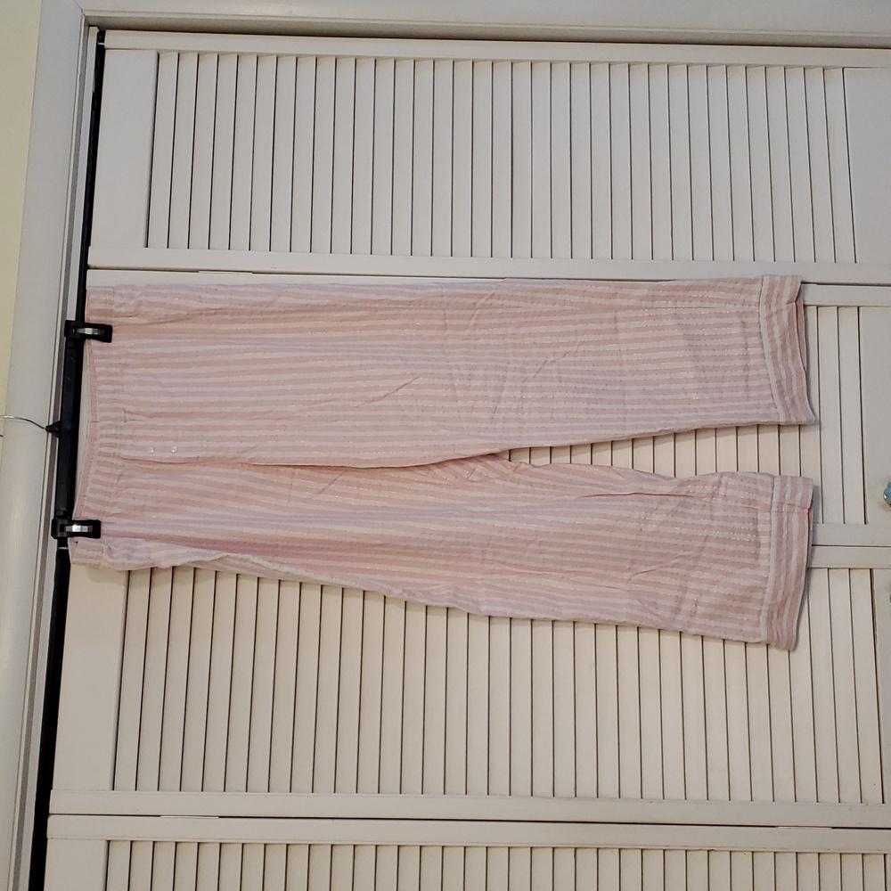 Sale!! Victoria's Secret Pink Striped Pajama Lounge Pants, Size Large